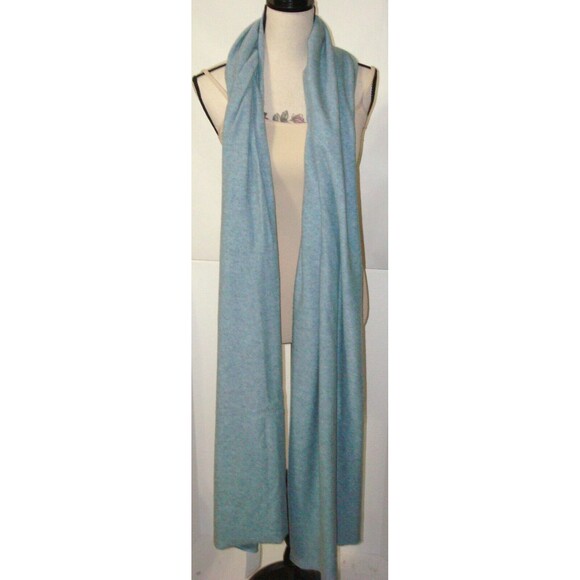 NWT New 100% Cashmere Scar Wrap Ryllace Womens Light Gray Heather 100 X 28 - Picture 11 of 11